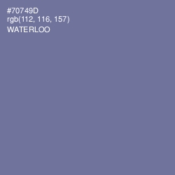 #70749D - Waterloo  Color Image